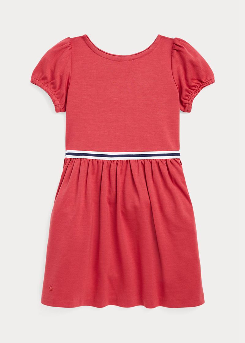 Vestidos Polo Ralph Lauren Niña 1.5-6.5 Años Fit-And-Flare Stretch Ponte Chile Rojas LORTF-8104